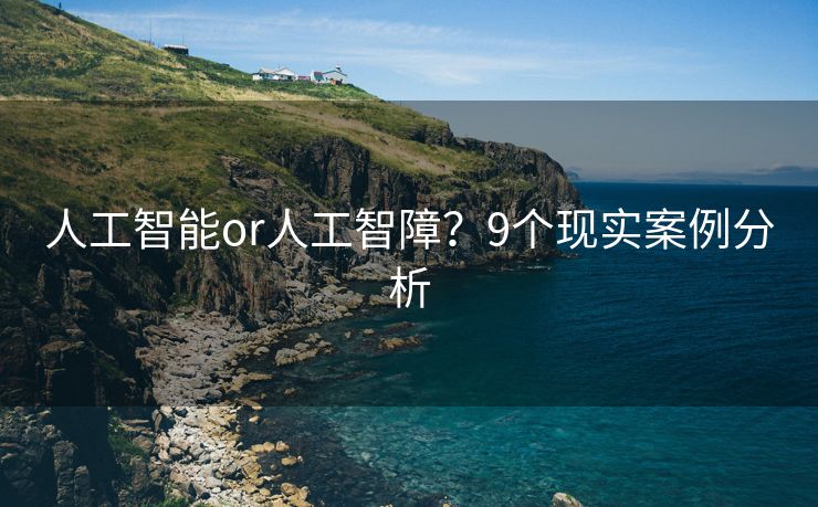 人工智能or人工智障？9个现实案例分析