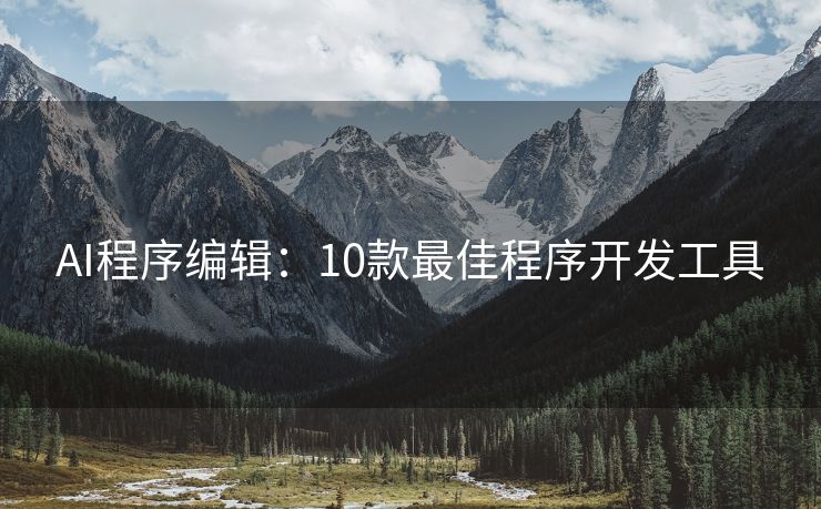 AI程序编辑：10款最佳程序开发工具