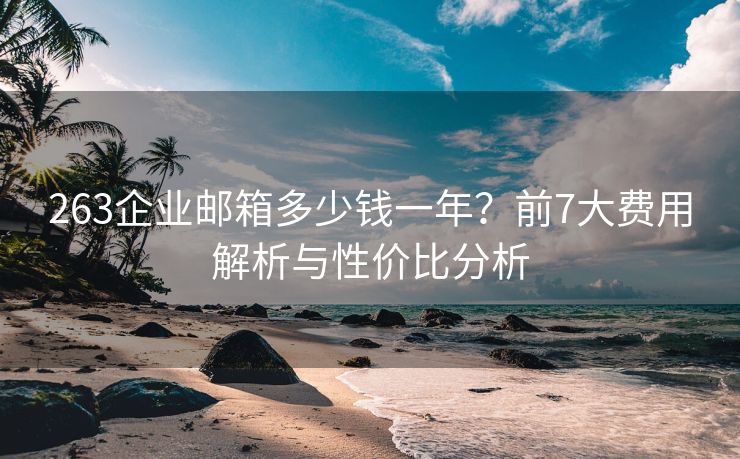 263企业邮箱多少钱一年？前7大费用解析与性价比分析